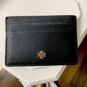 Tory Burch | Black Saffiano leather card case